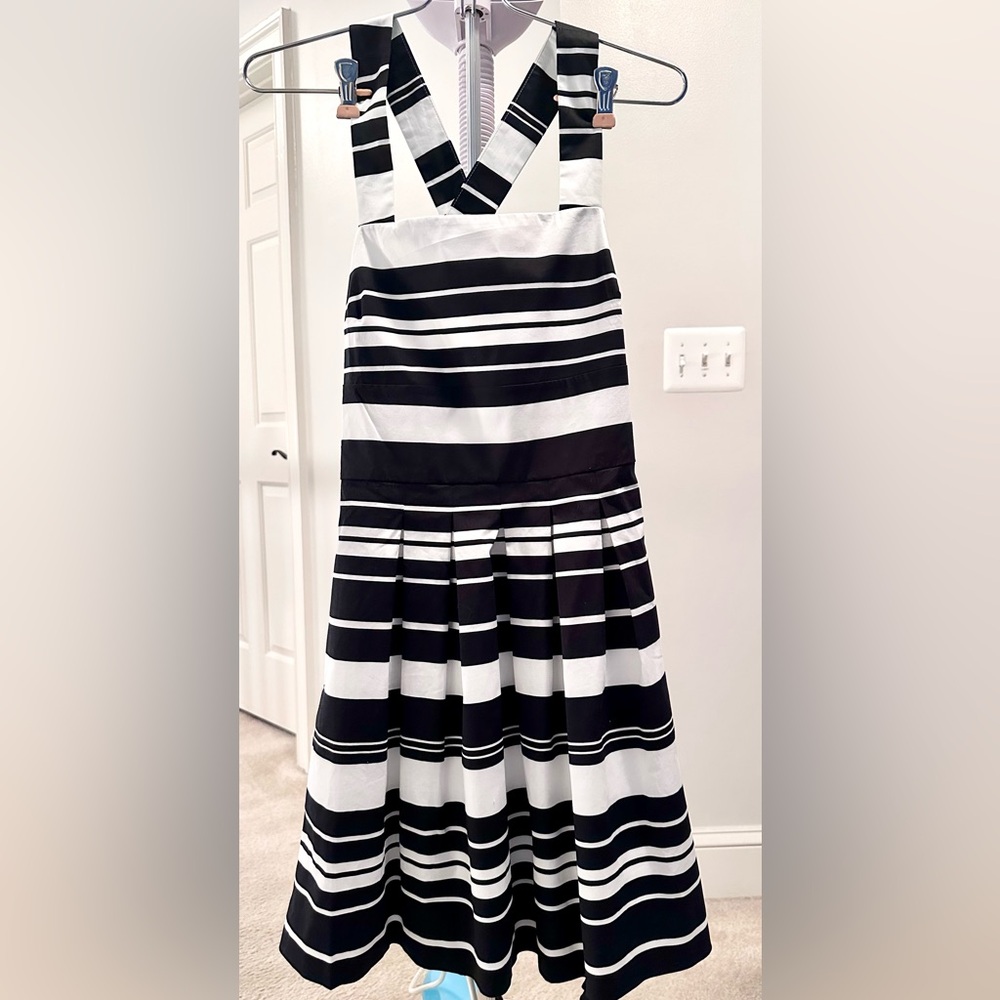 Banana Republic Black & White 2P Striped Dress